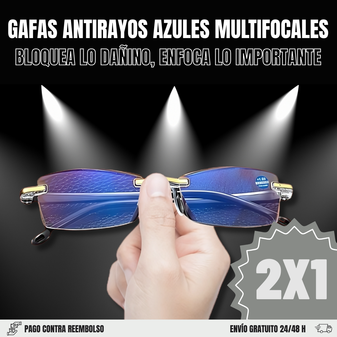 GAFAS OCULARIS® |  GAFAS MULTIFOCALES 2 EN 1 CON PROTECCIÓN CONTRA LUZ AZUL  | (OFERTA 2X1 SOLO HOY!)