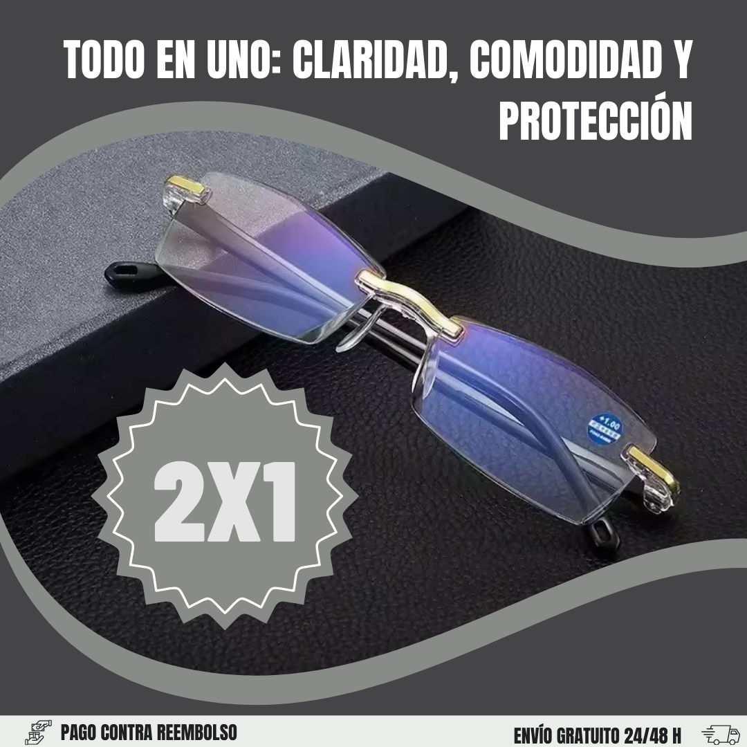 GAFAS OCULARIS® |  GAFAS MULTIFOCALES 2 EN 1 CON PROTECCIÓN CONTRA LUZ AZUL  | (OFERTA 2X1 SOLO HOY!)