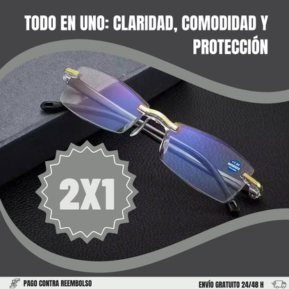 GAFAS OCULARIS® |  GAFAS MULTIFOCALES 2 EN 1 CON PROTECCIÓN CONTRA LUZ AZUL  | (OFERTA 2X1 SOLO HOY!)